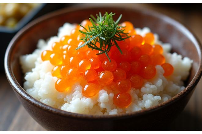 濃厚な雲丹といくらがたっぷり乗った土鍋ご飯